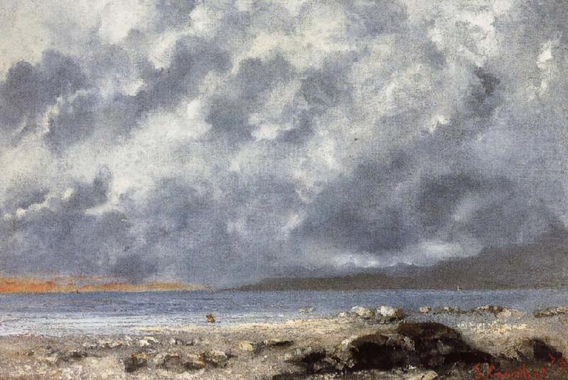 Beach Scene, Gustave Courbet